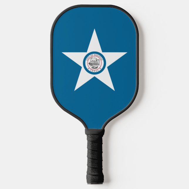 Flagge der Stadt Houston, Texas Pickleball Schläger (Vorderseite)