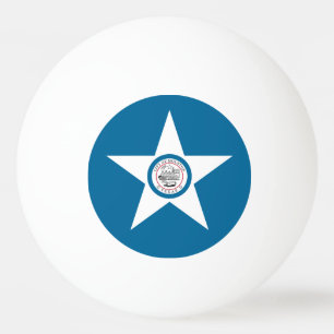 Flagge der Stadt Houston, Texas Ping Pong Ball Tischtennisball