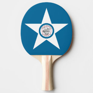 Flagge der Stadt Houston, Texas Ping Pong Paddle Tischtennis Schläger