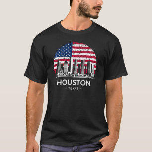 Flagge der Stadt Houston Texas T-Shirt