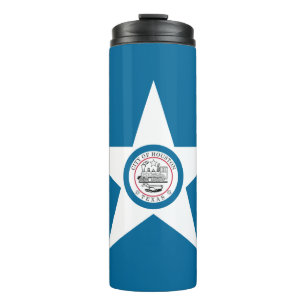 Flagge der Stadt Houston, Texas Thermal Tumbler Thermosbecher