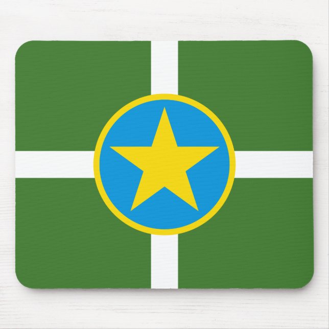Flagge der Stadt Jackson, Mississippi Mouse Pad Mousepad (Vorne)