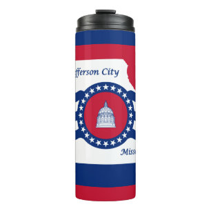 Flagge der Stadt Jefferson, Thermal Tumbler Missou Thermosbecher