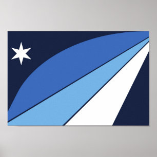 Flagge der Stadt Kolumbien - South Carolina Poster