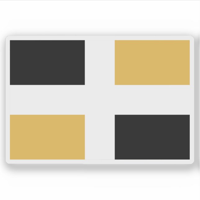 Flagge der Stadt Lévis, Quebec, Kanada Aufkleber (Vorderseite)