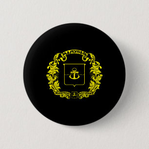 Flagge der Stadt Mariupol Ukraine  Button