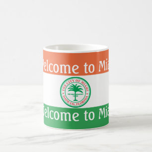 Flagge der Stadt Miami Tasse
