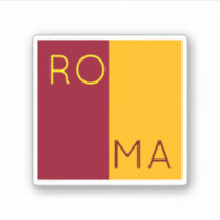 Flagge der Stadt Rom, Italien