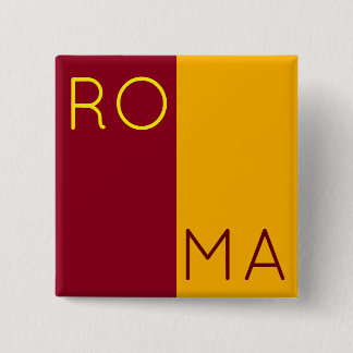 Flagge der Stadt Rom, Italien Button