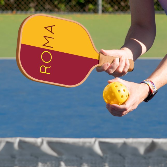 Flagge der Stadt Rom, Italien Pickleball Schläger (InSitu)
