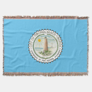 Flagge der Stadt Virginia Decke