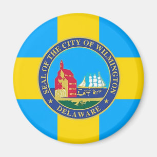 Flagge der Stadt Wilmington, Delaware Magnet