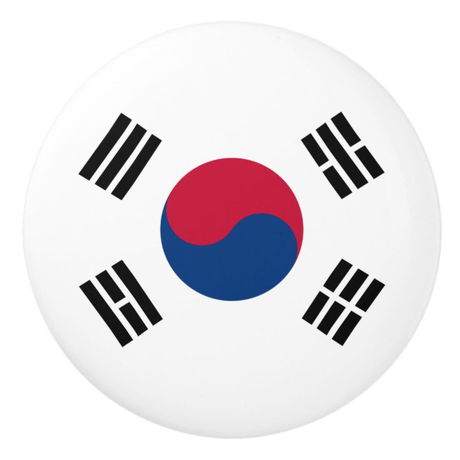 Flagge der Südkoreanischen Keramik Knob Keramikknauf (Vorderseite)