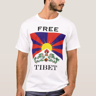 Flagge der Tibet- oder Schnee-Löwe-Flagge T-Shirt
