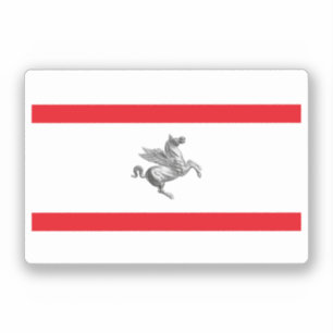 Flagge der Toskana, ITALIEN Aufkleber
