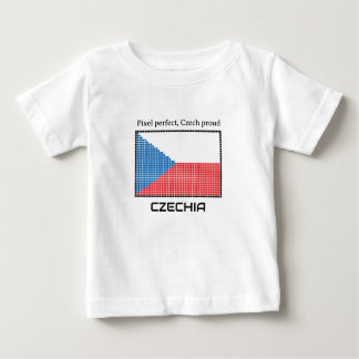 Flagge der Tschechien Baby T-shirt