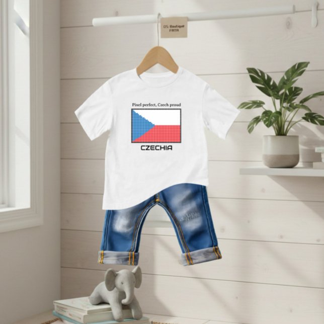 Flagge der Tschechien Baby T-shirt (Von Creator hochgeladen)