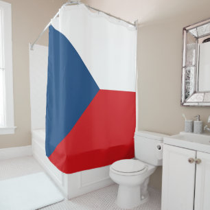 Flagge der Tschechischen Republik Duschvorhang