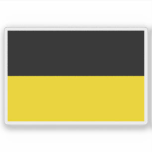 Flagge der Tschechischen Republik Schlesien, histo Aufkleber