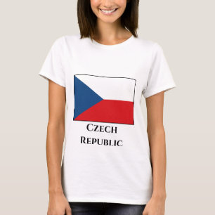 Flagge der Tschechischen Republik T-Shirt
