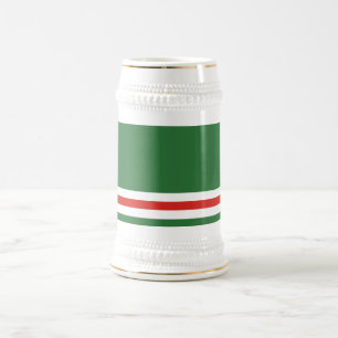 Flagge der Tschetschenischen Republik Itschkerien Bierglas