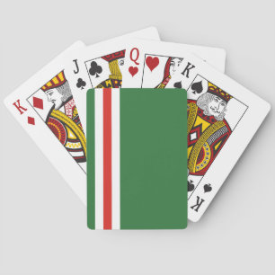 Flagge der Tschetschenischen Republik Itschkerien Spielkarten
