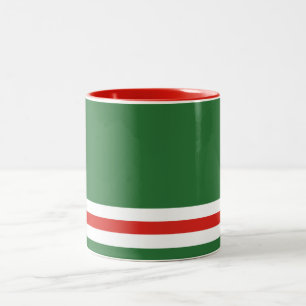 Flagge der Tschetschenischen Republik Itschkerien Zweifarbige Tasse