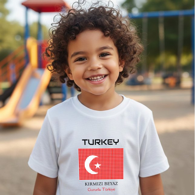Flagge der Türkei Baby T-shirt (Von Creator hochgeladen)