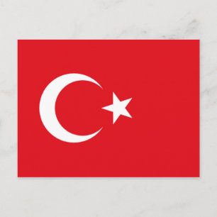 Flagge der Türkei Postkarte