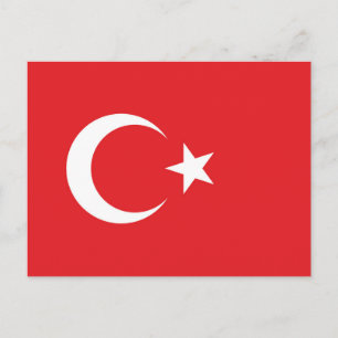 Flagge der Türkei Postkarte