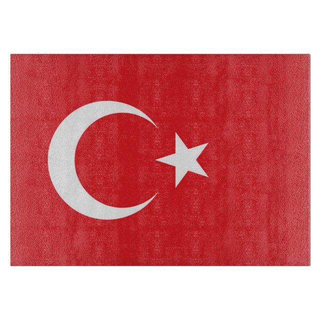 Flagge der Türkei Schneidebrett (Vorderseite)