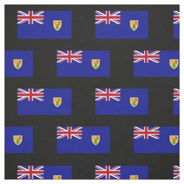 Flagge der Turks- und Caicosinseln Stoff (Muster)