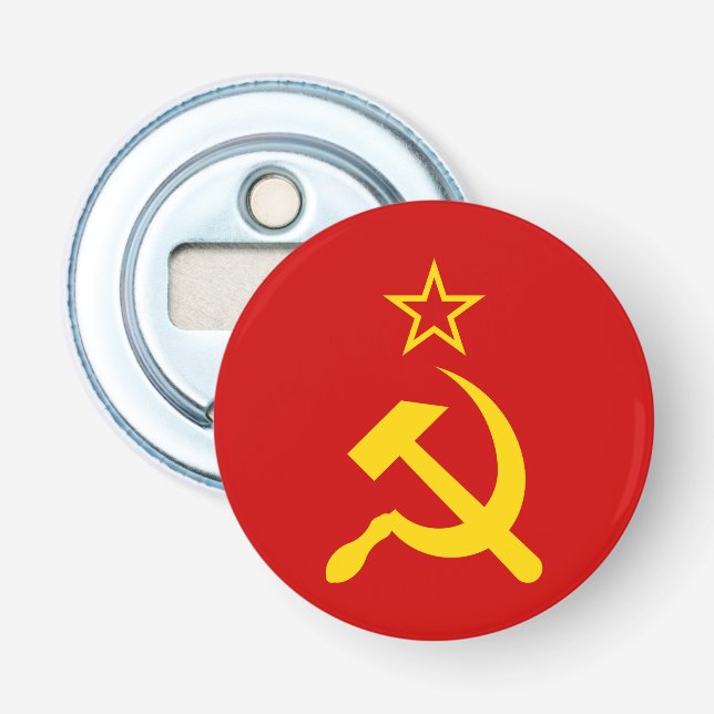 Flagge der UdSSR - sowjetische Gewerkschaft Flaschenöffner (Vorderseite)