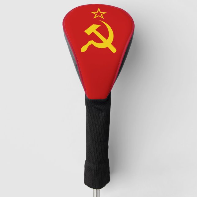 Flagge der UdSSR - sowjetische Gewerkschaft Golf Headcover (Vorderseite)