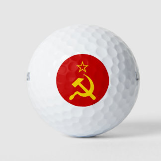 Flagge der UdSSR - sowjetische Gewerkschaft Golfball