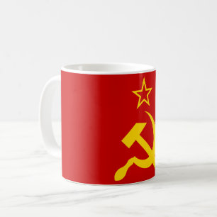 Flagge der UdSSR - sowjetische Gewerkschaft Kaffeetasse