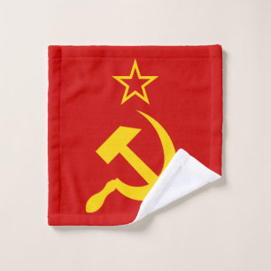 Flagge der UdSSR - sowjetische Gewerkschaft Waschlappen