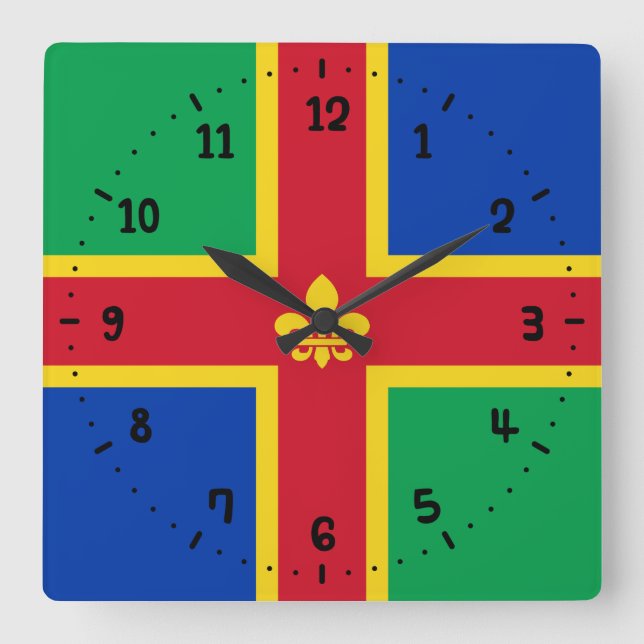 Flagge der Uhr der Lincolnshire Square (Vorderseite)