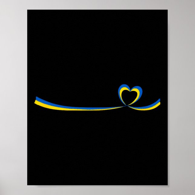 Flagge der Ukraine2 Poster (Vorne)