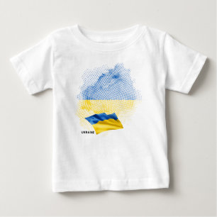 Flagge der Ukraine Baby T-shirt