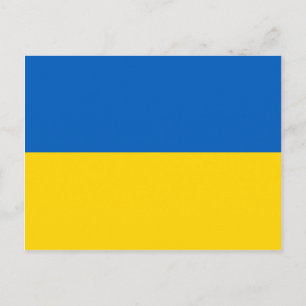 Flagge der Ukraine - Blaugelbe Flagge des ukrainis Postkarte