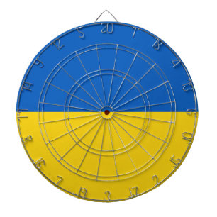 Flagge der Ukraine Dartscheibe