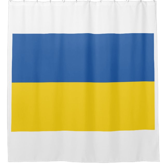 Flagge der Ukraine Duschvorhang (Vorderseite)