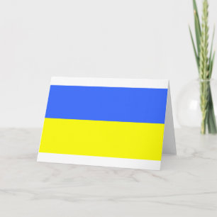 Flagge der Ukraine Feiertagskarte