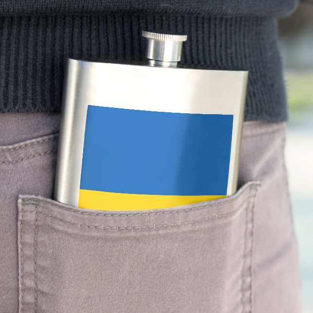 Flagge der Ukraine Flachmann (Beispiel)