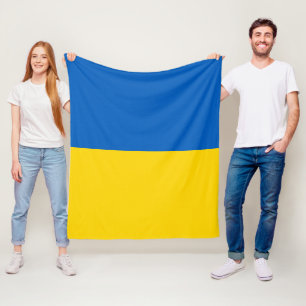 Flagge der Ukraine Fleecedecke