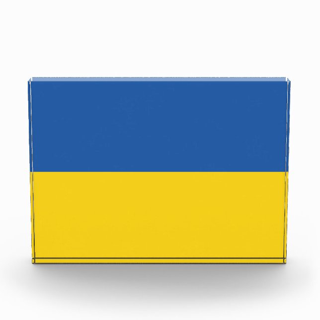 Flagge der Ukraine Fotoblock (Vorderseite)