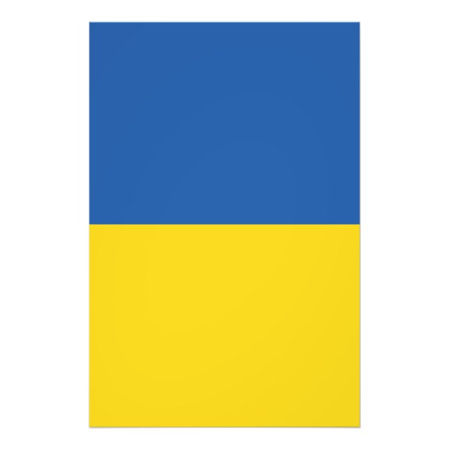 Flagge der Ukraine Fotodruck (Vorne)