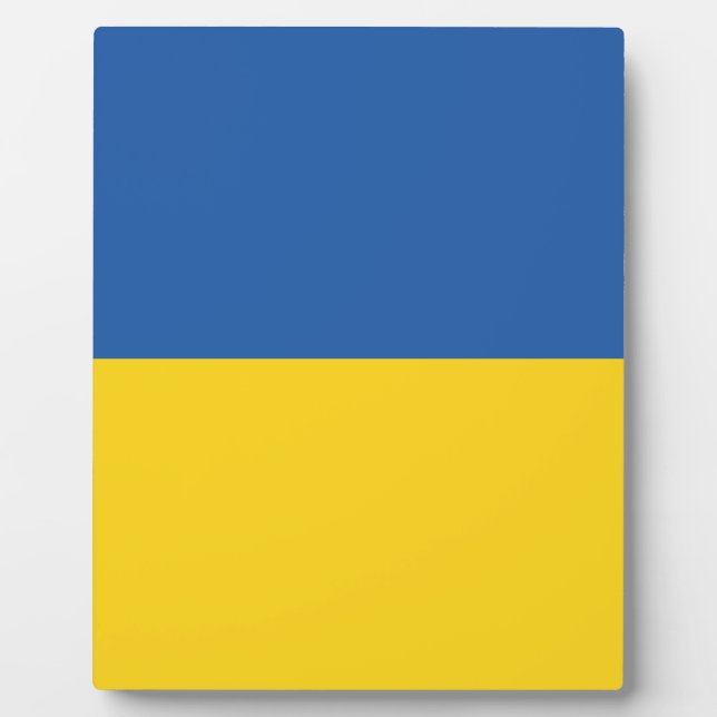 Flagge der Ukraine Fotoplatte (Vorderseite)