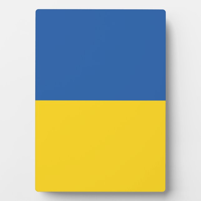 Flagge der Ukraine Fotoplatte (Vorderseite)